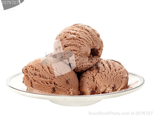 Image of chocolate ice cream
