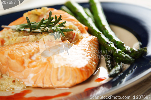Image of Baked stuffed salmon