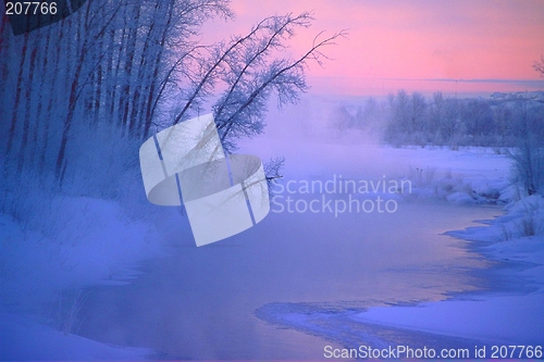 Image of junction creek at -25c