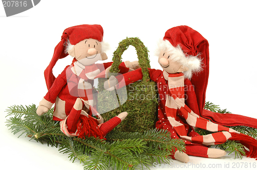 Image of Santa couple