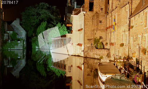 Image of bruges at night