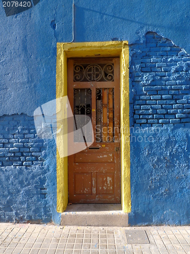 Image of yellow framed door