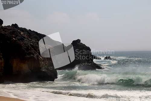 Image of Big ocean waves of Atlantic Ocean