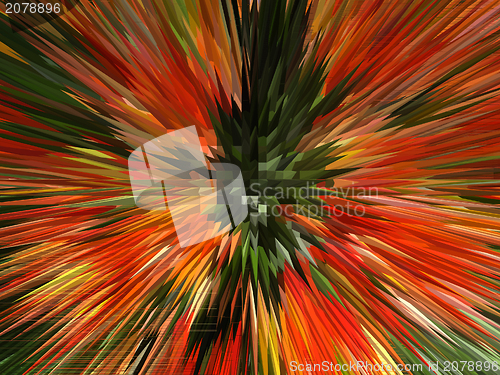 Image of red and green prickly background