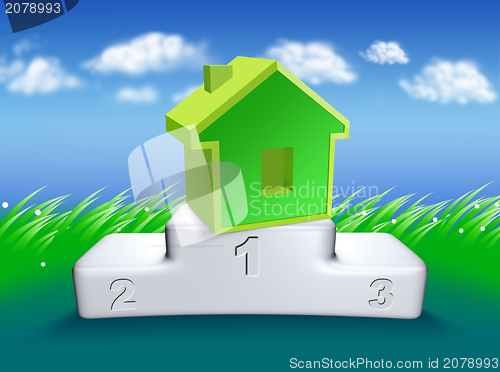 Image of house on the podium