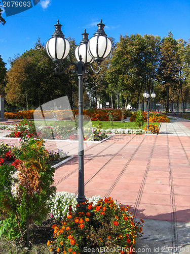 Image of Lanterns in city park