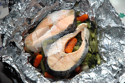 Image of Salmon dinner