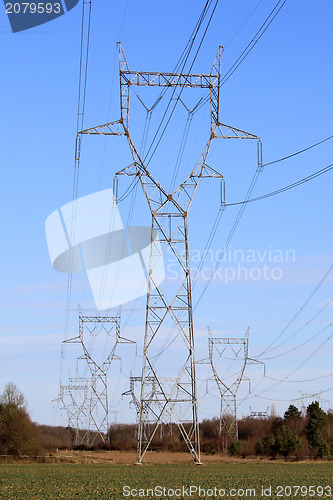 Image of electric pylons