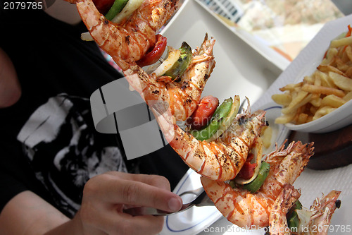 Image of Shrimp skewer