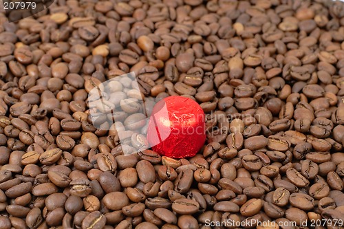 Image of Chocolate on coffee