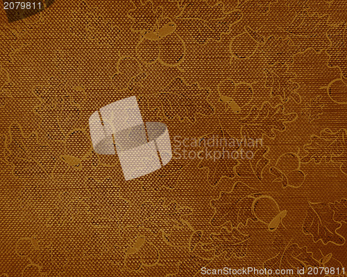 Image of abstract background. Texture of old fabric with floral pattern