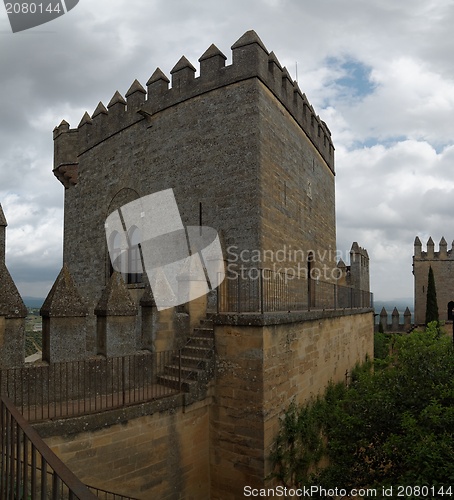 Image of Tower of Almodovar del Rio medieval castle in Spain
