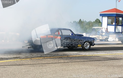 Image of burning rubber