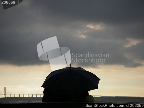 Image of Umbrella Couple