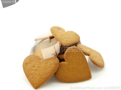 Image of Heart shaped gingerbread