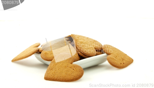 Image of Heart shaped gingerbread