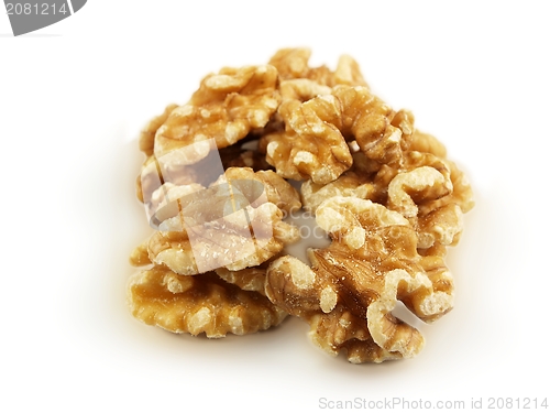 Image of Walnuts towards white