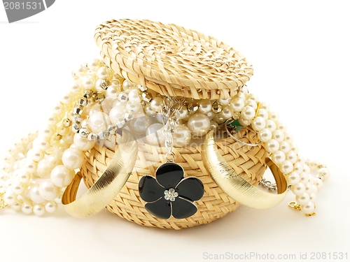 Image of Basket full of jewelery