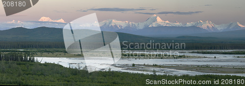 Image of Summer dawn panorama