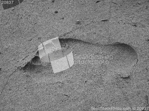 Image of Footprint Black&White