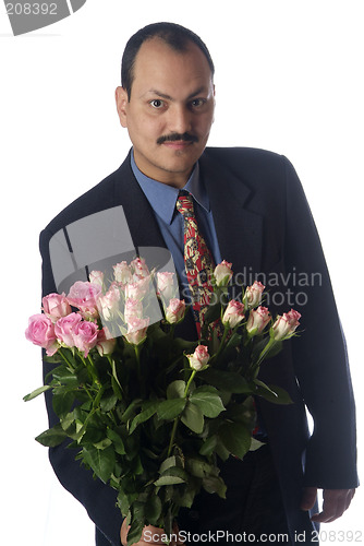 Image of man with rose