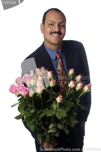 Image of man with rose