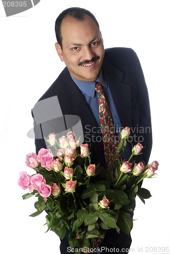 Image of man with rose