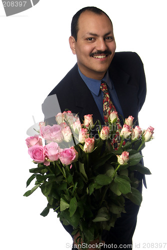 Image of man with rose