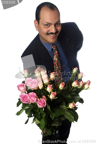 Image of man with rose