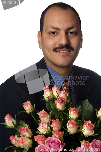 Image of man with rose