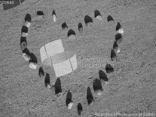 Image of Heart in black&white