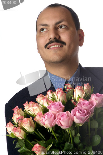 Image of man with rose