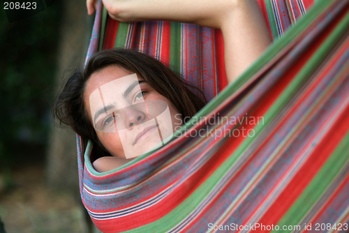 Image of woman in hammock