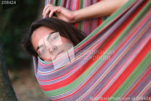 Image of woman in hammock