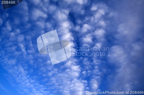 Image of Blue sky and clouds