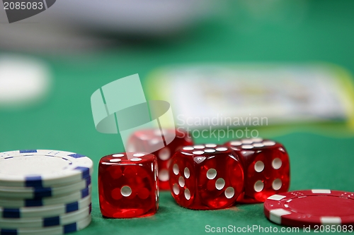Image of Poker table