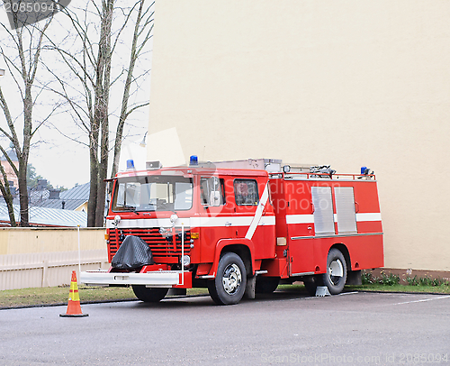 Image of Old fire truck engine