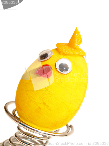 Image of Yellow painted egg