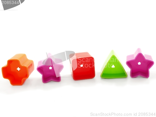 Image of Plastic colored toys