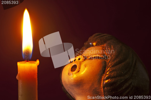 Image of angel with candle