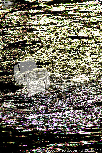 Image of water with reflections