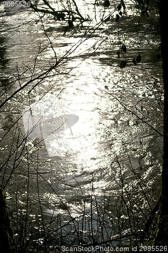 Image of water with reflections