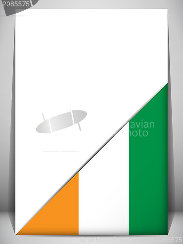 Image of Ireland Country Flag Turning Page