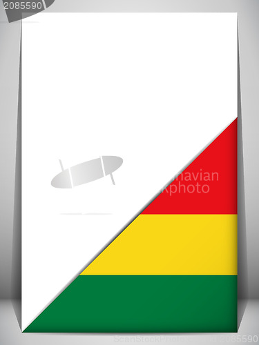 Image of Bolivia Country Flag Turning Page