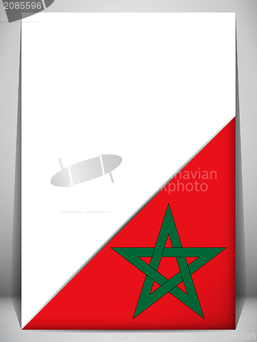 Image of Morocco Country Flag Turning Page