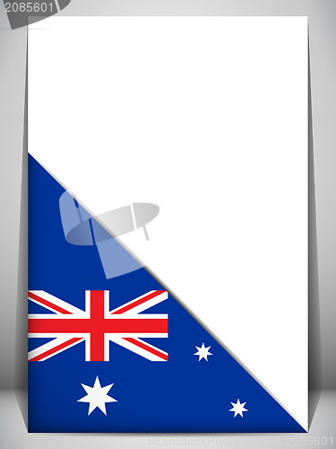 Image of Australia Country Flag Turning Page