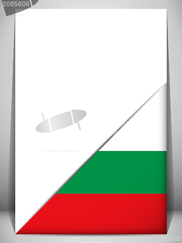 Image of Bulgaria Country Flag Turning Page