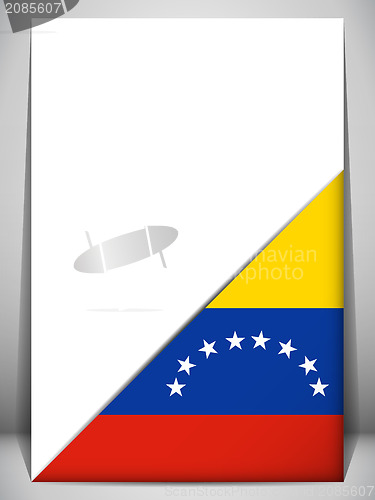 Image of Venezuela Country Flag Turning Page