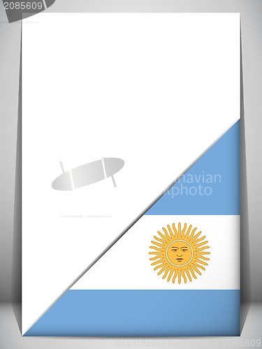 Image of Argentina Country Flag Turning Page