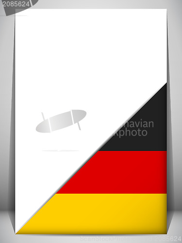 Image of Germany Country Flag Turning Page